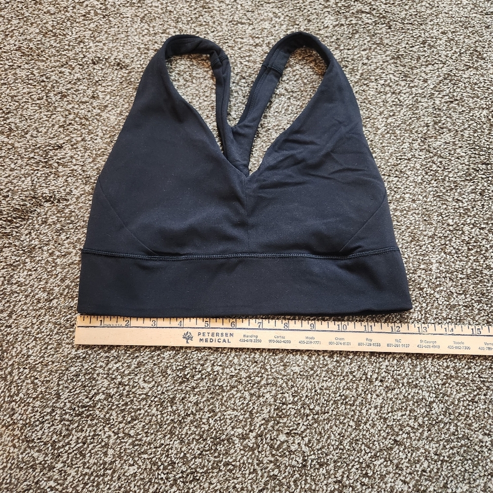 Athleta Transcend Plunge Black Bra Size Small - Picture 5 of 6